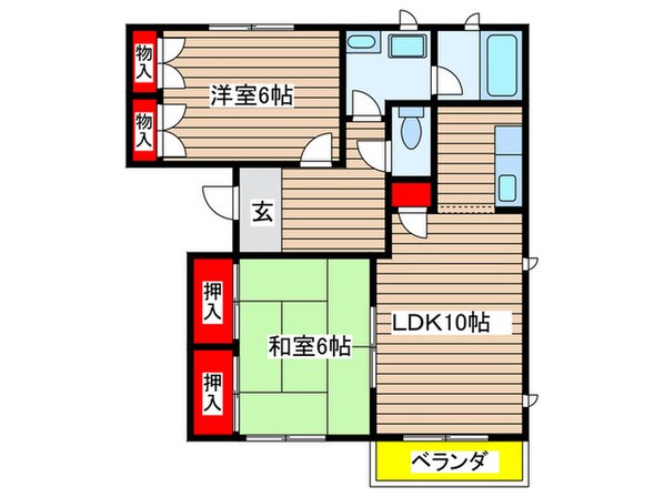 トルースヒルズＩＴＭ　Ｍ棟の物件間取画像